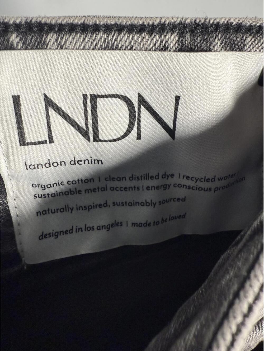 NWT LNDN Landon Denim Acid Wash Ankle Zip Straight Leg Jeans Women’s Size 22 - Picture 4 of 8